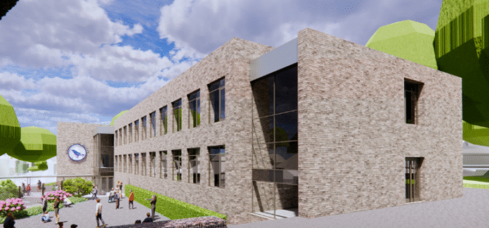 Artiist's drawing of the planned redevelopment of Grove Park School