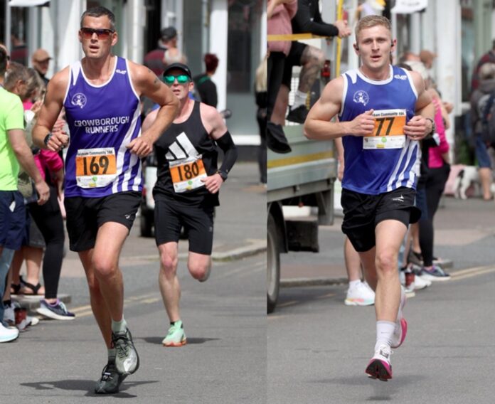 Oliver Welch and Will Isted competing in the Hailsham Community Run.