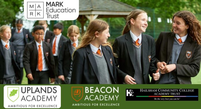 Three school logos