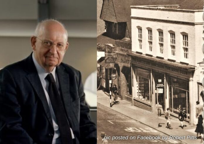 Sir Time Waterstone and The Book Club Shop in Crowborough