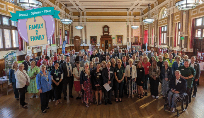 Members of Family2Family charity at a Kings Award meeting