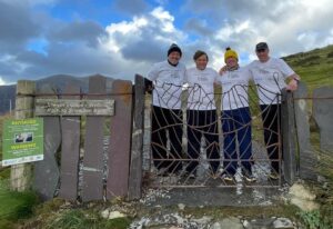 All four members of the Crowborough team on Snowdon