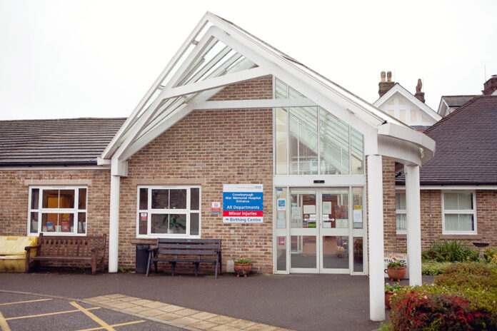 Front entrance of the Crowborough Birthing Unit