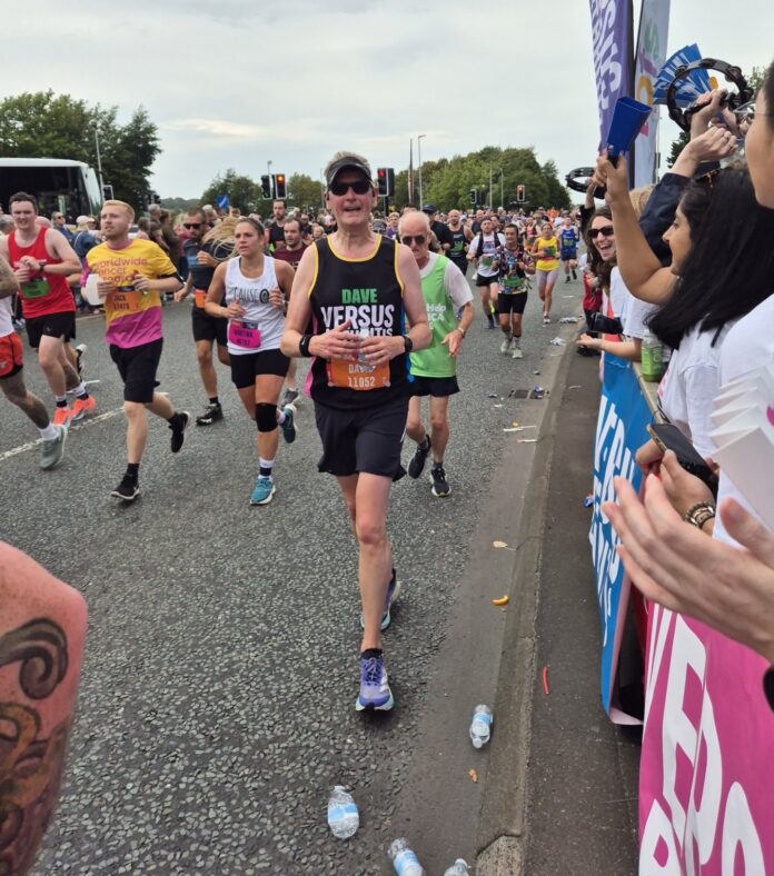 Dave Pettitt taking part in the Great North Run