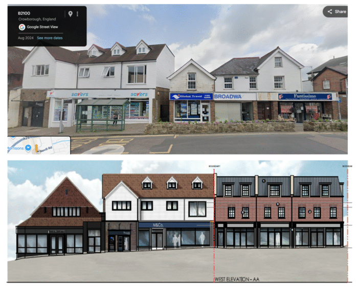 Compare and contrast - what the Broadway buildings look like now, and how they could be developed