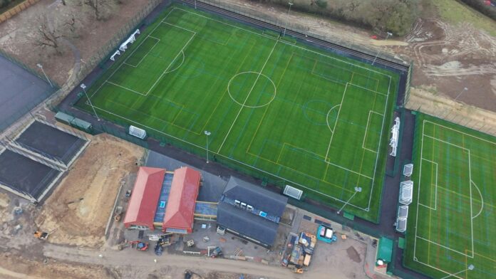 The new Wealden sports hub from above