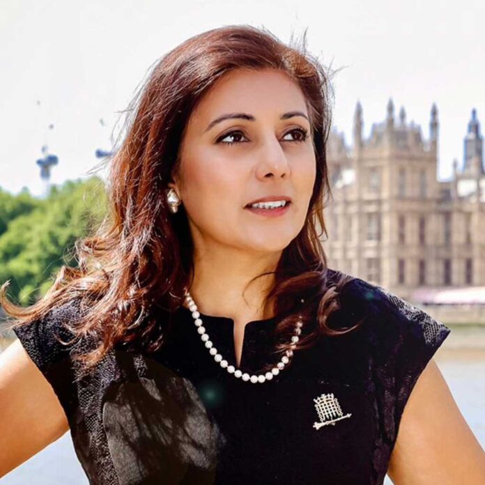 Sussex Weald MP, Nusrat Ghani, pictured in front of the House of Commons