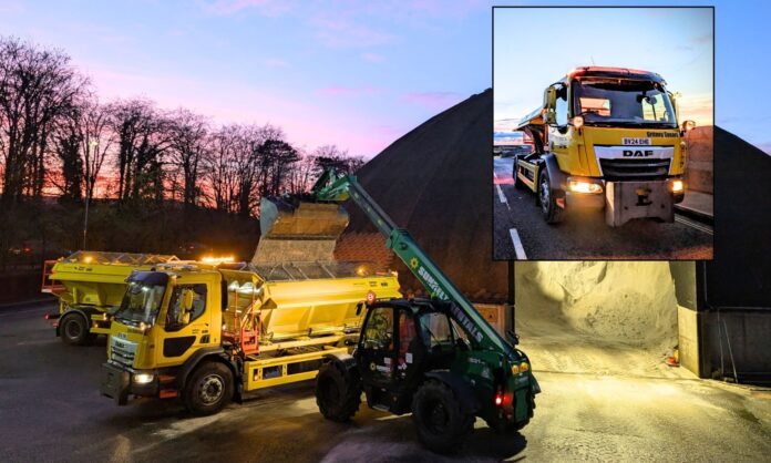 East Sussex gritting vehicles